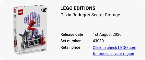 43030 LEGO Editions Olivia Rodrigo’s Secret Storage