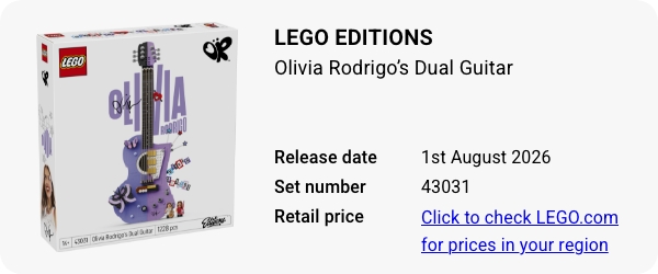 43031 LEGO Editions Olivia Rodrigo’s Dual Guitar