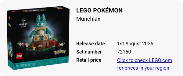 72150 LEGO Pokémon Munchlax