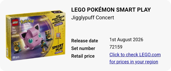 72159 LEGO Pokémon SMART Play- Jigglypuff Concert