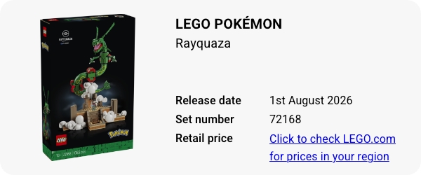 72168 LEGO Pokémon Rayquaza