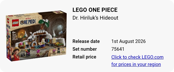 75641 LEGO ONE PIECE Dr. Hiriluk’s Hideout