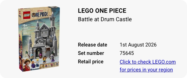 75645 LEGO ONE PIECE Battle at Drum Castle