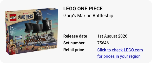 75646 LEGO ONE PIECE Garp’s Marine Battleship