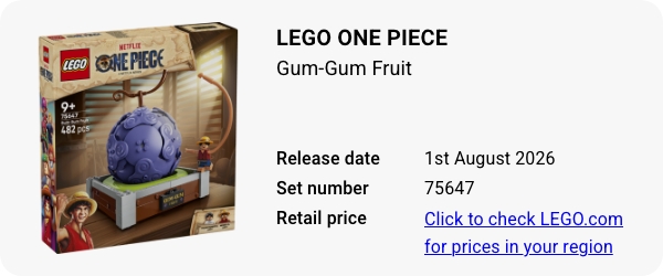 75647 LEGO ONE PIECE Gum-Gum Fruit