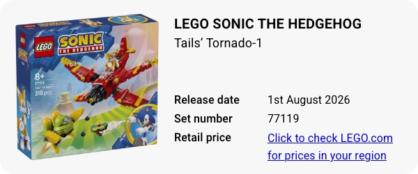 77119 LEGO Sonic the Hedgehog Tails’ Tornado-1