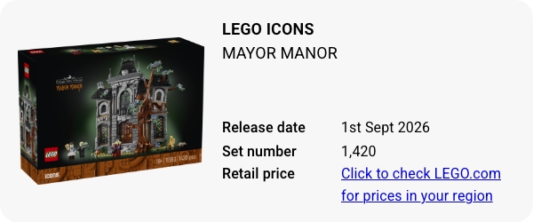 11383 LEGO Icons Mayor Manor