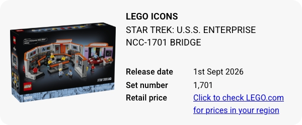 11385 LEGO Icons Star Trek- U.S.S. Enterprise NCC-1701 Bridge