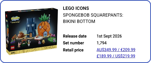 11386 LEGO Icons SpongeBob SquarePants Bikini Bottom B