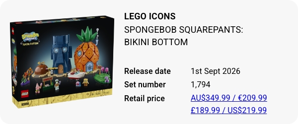 11386 LEGO Icons SpongeBob SquarePants Bikini Bottom W