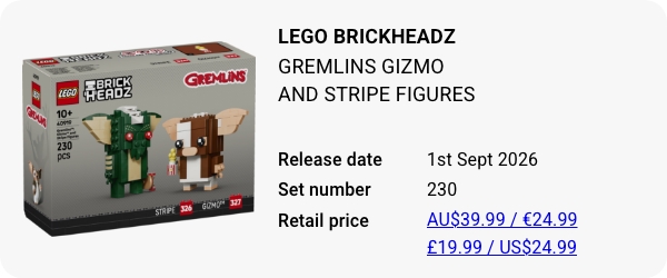40919 LEGO BrickHeadz Gremlins Gizmo and Stripe Figures W