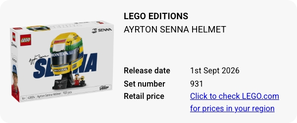 43024 LEGO Editions Ayrton Senna Helmet