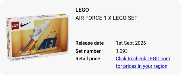 43026 Nike Air Force 1 x LEGO Set