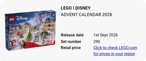 43298 LEGO ǀ Disney Princess Advent Calendar 2026