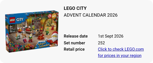 60510 LEGO City Advent Calendar 2026