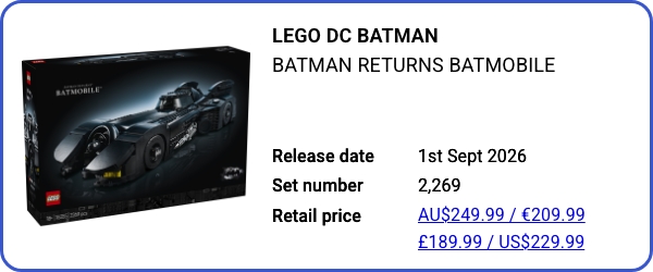 76355 LEGO DC Batman- Batman Returns Batmobile
