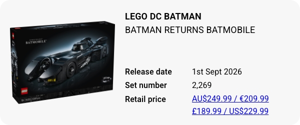 76355 LEGO DC Batman- Batman Returns Batmobile W