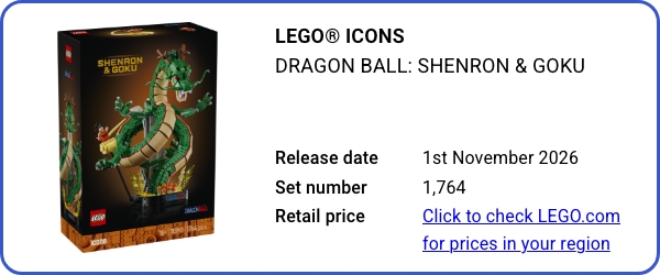 11390 LEGO Icons Dragon Ball Shenron and Goku B