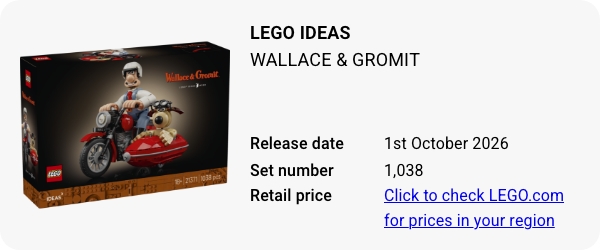 21371 LEGO Ideas Wallace & Gromit W