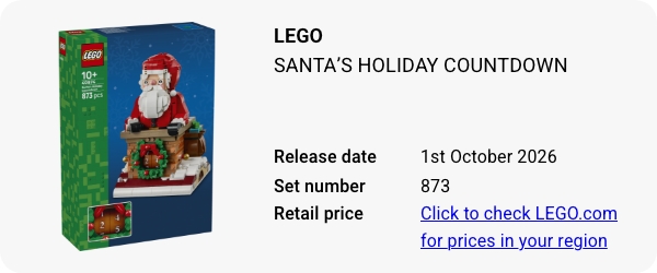 40874 Santa's Holiday Countdown W