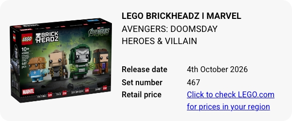 40880 LEGO Marvel Avengers- Doomsday Heroes & Villain W