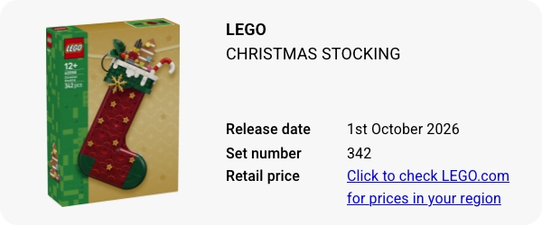 40958 LEGO Christmas Stocking W