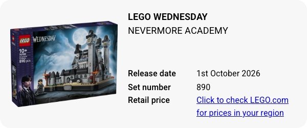 76788 LEGO Wednesday Nevermore Academy W