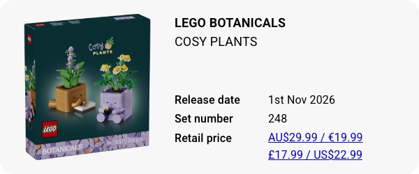 10371 LEGO Botanicals Cosy Plants W